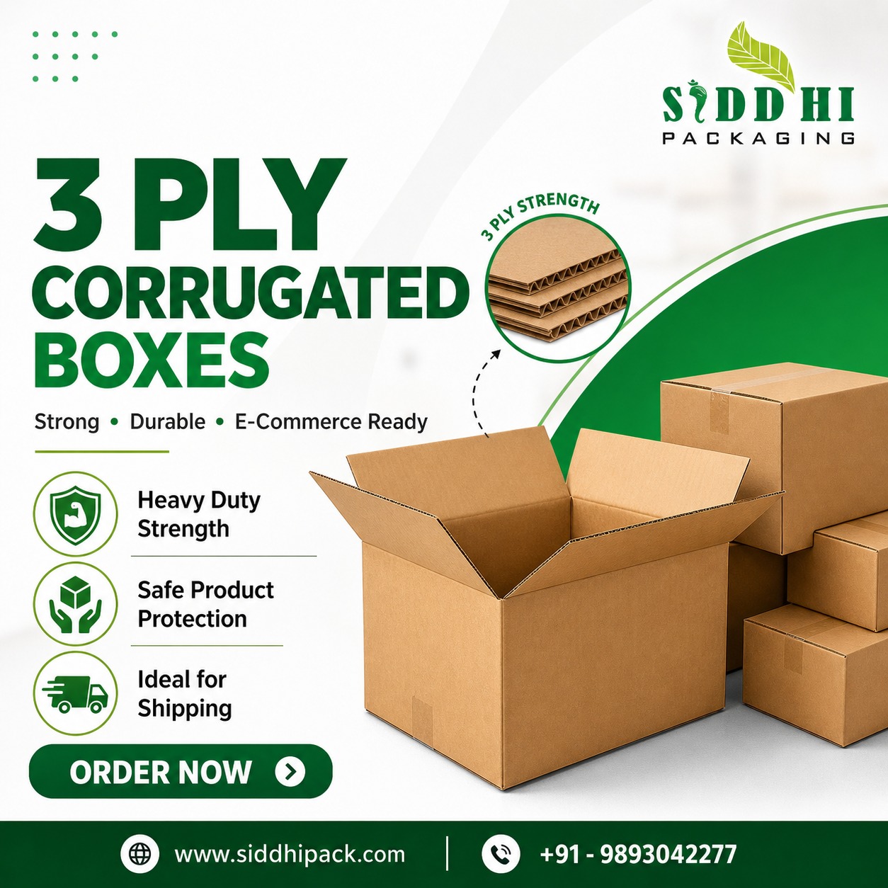 3 Ply Corrugated Boxes in Indore